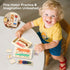 3+, Wooden Animal & Career Matching Puzzles for Ages Chunky Pieces with Storage Box, Montessori Preschool Learning Toy