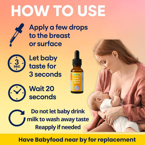 5X |100% Stop Breastfeeding with Bitter Weaning Stopper | Faster Weaning Natural Serum | Baby Safe Safe & Gentle