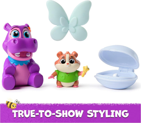 Pack 3 Vida The Vet, Tooth Fairy Wish with Popcorn & Juno Toy Figures with a Tooth in Clam Shell Accessory, Kids Toys