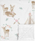Sweet Jojo Designs Boho Watercolor Woodland Deer Floral Baby Girl Receiving Security