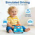 DELUTIQUE 1 1-3,Gift 1 2 3 Toys for + Year Old Boy,Toddler Racing Car Steering Wheel Toy with Sound & Light,Car Toys
