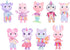 Sunny Days Entertainment Honey Bee Acres Rainbow Ridge Pals 9 Miniature Flocked