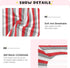 Pigsaly 27x39 Inch Crib Sheets Red White Grey Stripe Baby Sheet for Standard Crib Mattress Boys Girls Toddler Bed