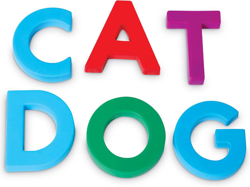 Learning Resources Jumbo Magnetic Uppercase Letters - Magnetic ABC, Alphabet Recognition for Preschoolers, Phonics