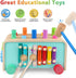 LAAVII Hammer 2 3 4 Montessori Baby Pounding Toy for Toddlers Boys Girls Years Old, Educational Learning Toy Xylophone