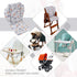 2 High Chair Pad, High Chair Cushion, seat Cushion, Breathable Pad, with Baby High Chair Seat Belt, Pieces, Soft