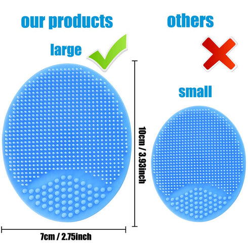 MR LION Baby Bath Brush, Baby Cradle Cap Brush, Silicone Massage Brush, Silicone Scrubbers Exfoliator Brush, Baby Skin