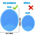 MR LION Baby Bath Brush, Baby Cradle Cap Brush, Silicone Massage Brush, Silicone Scrubbers Exfoliator Brush, Baby Skin