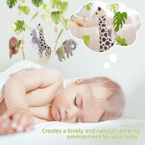 let's make Baby Mobile for Crib Safari Nursery Mobile Handmade Jungle Baby Mobile Woodland Nursery Decor Forest Animals