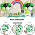 Green Black and White Balloons - 60 PCS Set with Confetti Balloons for Video Game Football Theme Party