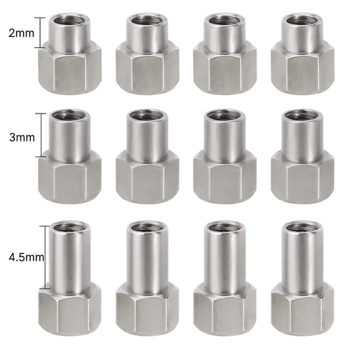INJORA M2.5 TRX4M 1/18 Crawler,12pcs Long Wheel Nuts for Upgrade Parts RC