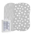 Ely's & Co. Bassinet Sheet Set 2 Pack 100% Jersey Cotton Grey and White Abstract Stripes and Dots