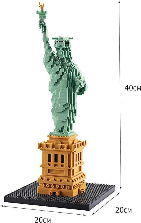 Set (2810PCS) Statue of Liberty Building Block for Adults, New York City Architecture Souvenir Model World Famous