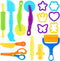 Dough Tools 15pcs Dough Tools Play for Kids Clay Accessories with Rolling