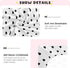 KICPOAY 52 28 Black Heart Polka Dots White Fitted Crib Sheets Stretchy Portable Playard Sheets for Baby Toddler