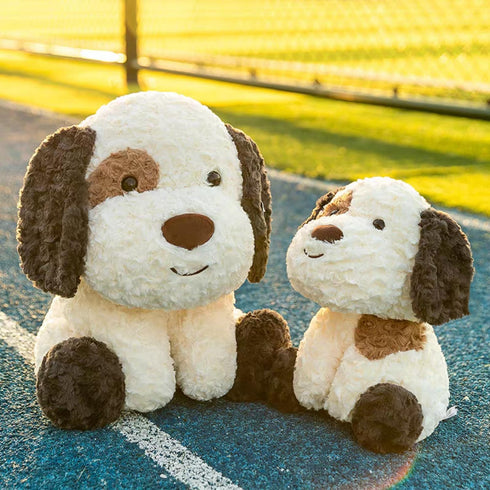 11.8 Inch Fuzzy Large Puppy Stuffed Animal, Adventure Puppy Pillow Toy, Brave Boy's and Girl's Room Decor