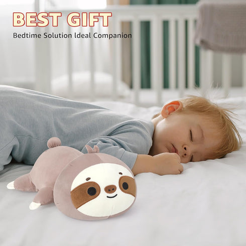 (9.8", 1.0Lbs) Onsoyours Original Weighted Sloth Plush, Cute Hugging Sloth Weighted Stuffed Animal, Soft Collectible