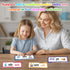 FOIFIS 30 3-8 Word Family Build Book, Read and Rhyme Flip Activity Book, Dinosaur ABC Learn to Read Phonics Flash Cards
