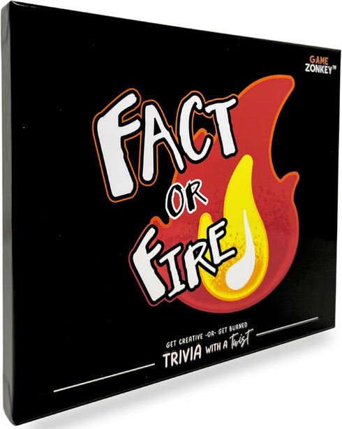 FACT or FIRE Trivia Card Game for Family and Friends, Ultimate Engaging Play Experience