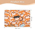 siphylline 52" 34" Cartoon Cute Fox Orange Extra Large Resuable Baby Bed Pad Highly Absorbent Potty Training Pads