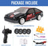 1/24 2.4GHz 4WD 4) Liberty Imports RC Drift Car Remote Control Sport Racing On-Road Vehicle with LED Light, Batteries