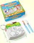 3 4 5 Coogam Water Painting Cards with Learning Alphabet, Reusable Aqua Painting Doddle Vocabulary Flash Cards, ABC