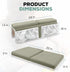 SN ICONIC 2 inch Elbow Set Elbow 4 8 Thickest Baby Bath Kneeler and Rest Pad with Sponge, Scrub & Bag | Non-Slip