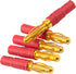5Pairs ShareGoo No Cable Bullet Connector, 4mm to 3.5mm Banana Gold Plug Adapter for RC Car Boat FPV ESC Motor