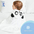 YOYOO Baby Bath Towel Viscose Derived from Bamboo, Baby Hooded Towels - Newborn Essential Cute White Panda-Perfect Baby