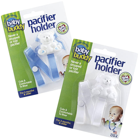 Baby Buddy Pacifier Clip Holder, Newborn Essential with Universal Fit for All
