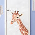 ROFARSO Lifelike Cute Giraffe Animal Vinyl Wall Stickers, Removable Wall Decals for Nursery Baby Bedroom Living Room