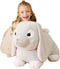 EARTHSOUND Giant Rabbit Stuffed Animal Plush Toy - Large Realistic Bunny Jumbo Soft Toy, Cute Huge Plushy Gift