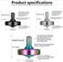 8 (3PCS Precision Metal Spinning Top, Easy to Spin, Long Spin time Exceed Mins, Support Handstand Rotation, Kill Time