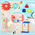 Asweets Wooden Baby Walker Push and Pull Learning Activity Walker Kids Activity Toy Multiple Activities Center Develops