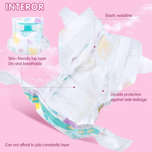 14-Pieces 17-24 Inch Reborn Baby Doll Accessories Diapers Reusable for Baby Doll Velcro Diapers Adjustable Underwear