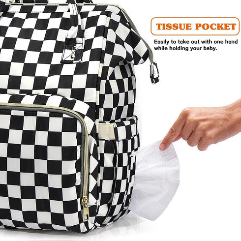 LIMHOO 3 1 Backpack, in Diaper Bag Multifunction Large Baby Bags with Changing Pad & Stroller Straps, Waterproof Nappy