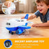3 4 5 6 Beestech Airplane Toys with Runway and Car, Friction Powered Launcher Plane Toys for Boys Girls Kids Toddlers