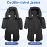 3 Set, 2-in-1 Newborn Car Seat Head Support with Shoulder Covers Reversible Infant Car Seat Insert, Thickened Car Seat