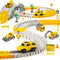 260 PCS Construction Race Tracks for Kids Toys, 2 Racing Cars, 4