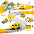 260 PCS Construction Race Tracks for Kids Toys, 2 Racing Cars, 4