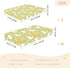 miaozhen 1 Pack 52x28 Cotton Baby Crib Sheets Soft Comfy Cute Cartoon Garden Gooses Green Crib Mattress Sheet