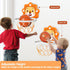 Adjustable Height Indoor Mini Basketball Hoop for Toddlers Kids, Space-Saving Christmas Birthday Gift Toy for Boys