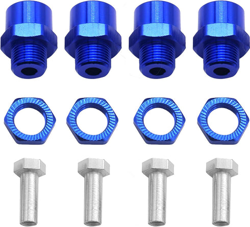 4Pack Share Goo Metal Wheel Hex Drive Hub Adapter Conversion, 12mm to 17mm, 15mm Offset Extension Compatible with