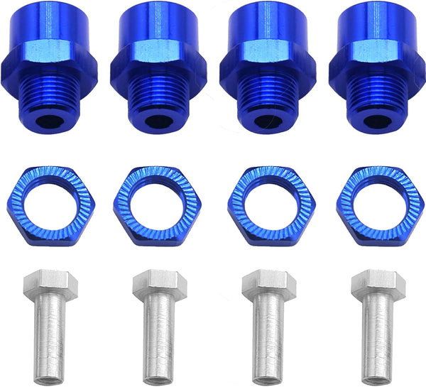 4Pack Share Goo Metal Wheel Hex Drive Hub Adapter Conversion, 12mm to 17mm, 15mm Offset Extension Compatible with