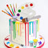 26 Pcs Art Cake Topper - Paint Cake Decorations with Paint Pen, Brush, Bucket for Kids Birthday Party
