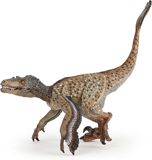 PAPO Feathered Velociraptor Figurine - Realistic Hand Painted Collectible for Ages 3+, Educational Gift