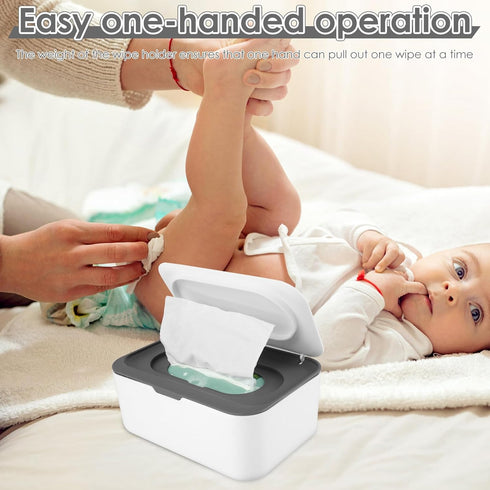 LSCSJUNS 2Pack Wipes Box Dispenser Baby Wipe Container Wipe Dispenser For Bathroom Sealing Design Keeps Fresh Easy Open
