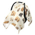 Mazeann Vintage Bears Cute Car Seat Cover Baby Breathable Soft Infant Carseat Covers