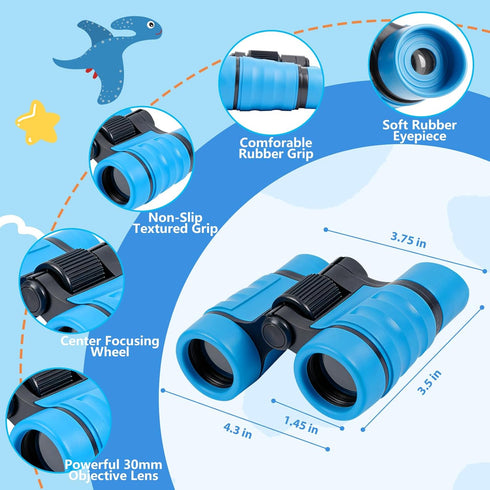 EPIMA 3 4 5 6 3-5 4-6 5-7 Binoculars Toys for Kids Year Old Boys Girls Toddler Binoculars for Bird Watching Camping