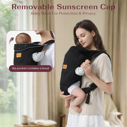Toddler(8-30lbs), Baby Carrier Newborn to Toddler Carrier Baby Holder Carrier with Adjustable Shoulder Strap, Chest